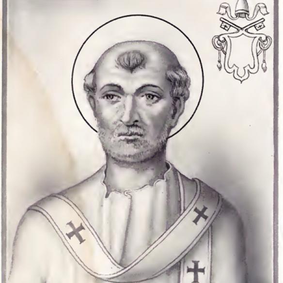 Papst Felix I. Felix I. in „The Lives and Times of the Popes“ von Artaud de Montor (1842).