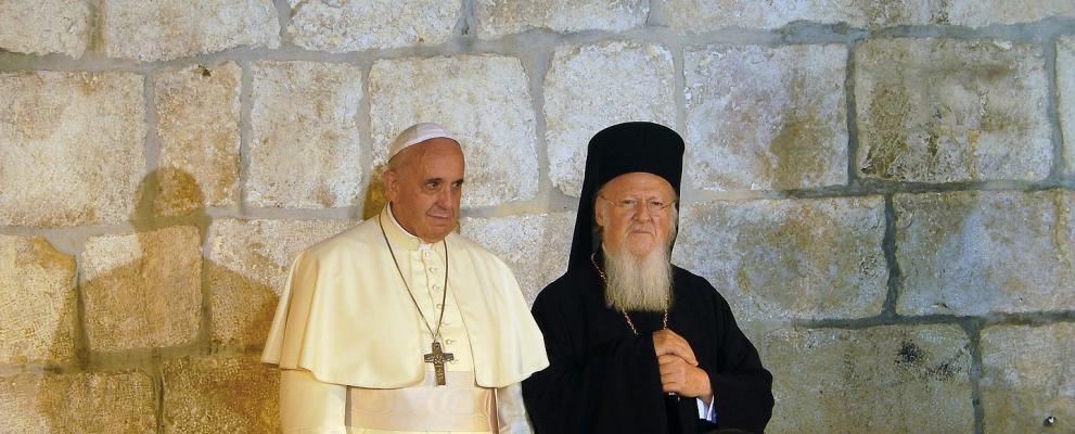 Papst Franziskus und Patriarch Bartholomaios