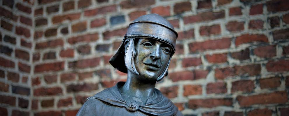 Statue des hl. Martin in Kerken Statue des hl. Martin in Kerken
