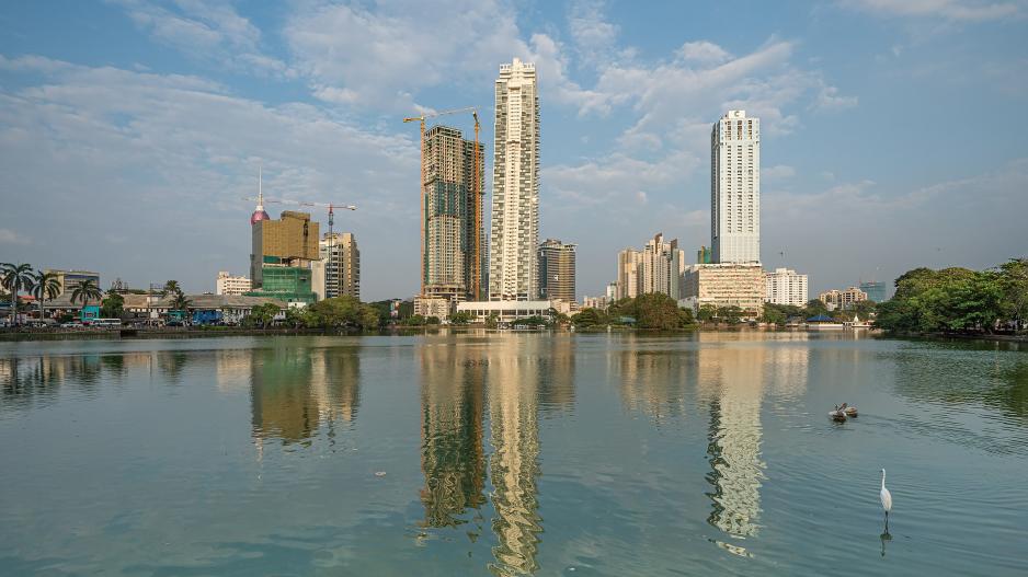 Colombo Skyline Blick auf auf die Stadt Colombo