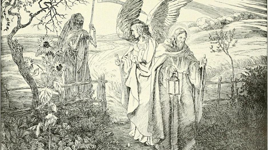 Wanderer und Schutzengel